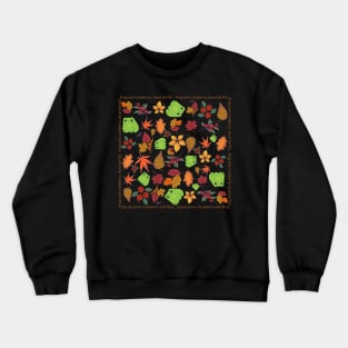 Frogs and Cranberries, Fall Season Crewneck Sweatshirt